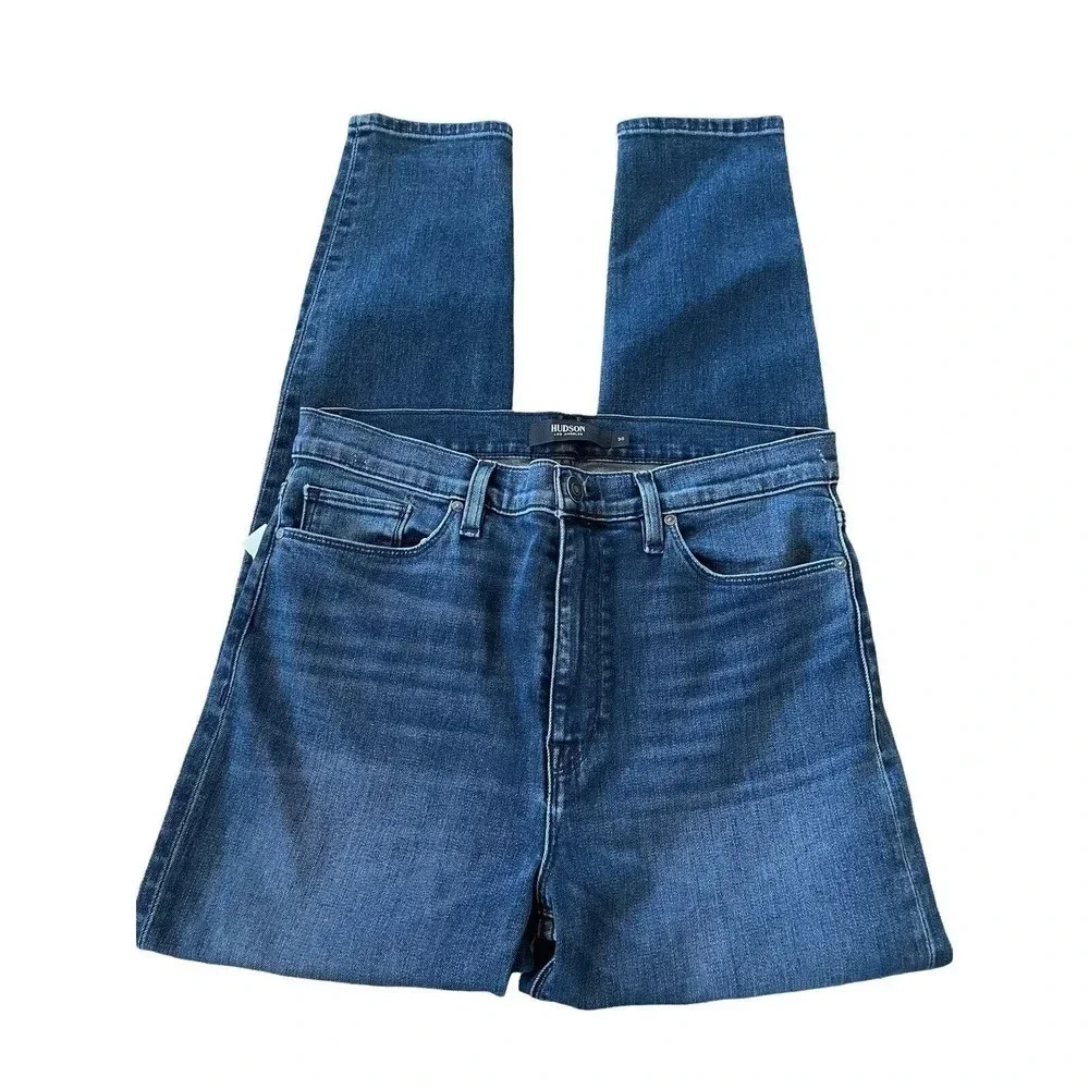 Hudson Jeans Barbara High Waisted Super Skinny Jeans size 30 Gambit Wash - Picture 2 of 10